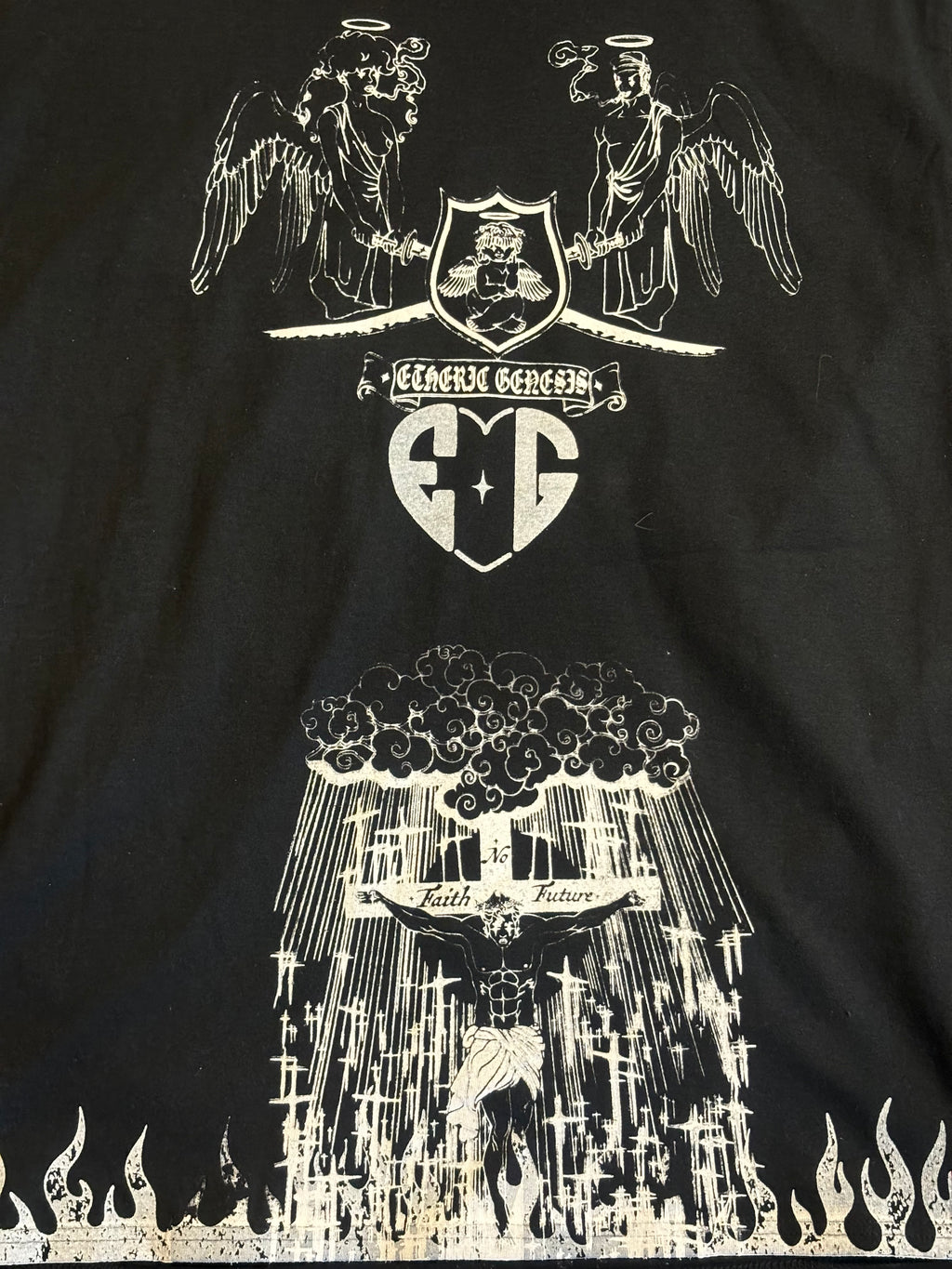No faith no future black t-shirt