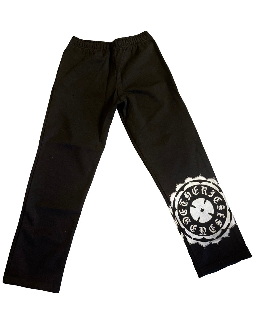 Etheric Lotus flower black sweatpants