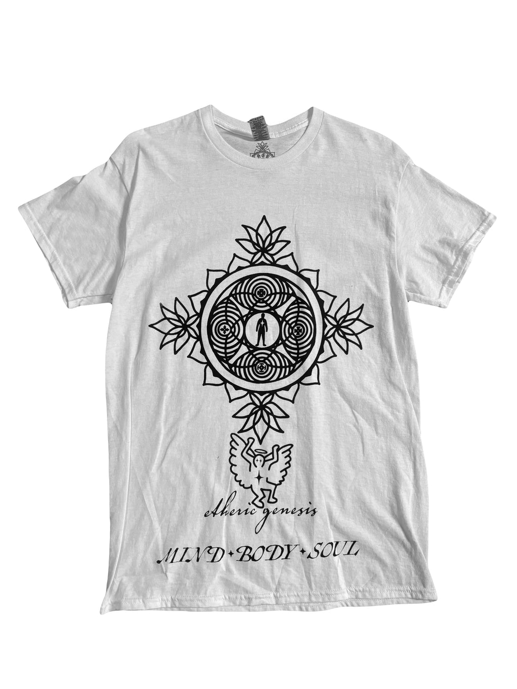 Angel in human flesh white t-shirt